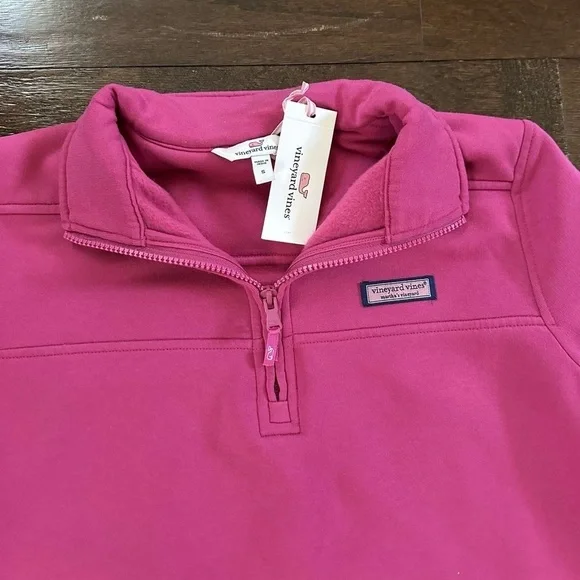 Vinyard Vines-Surf Terry Shep Shirt-size Small-berry relaxed fit-NWT - Picture 6 of 9